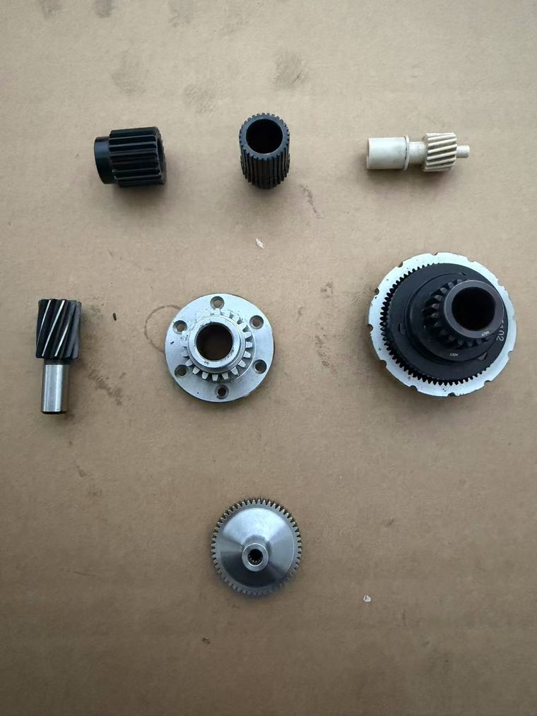 Small module gears, bevel pinions and spline hubs machined for robotics and automation drives