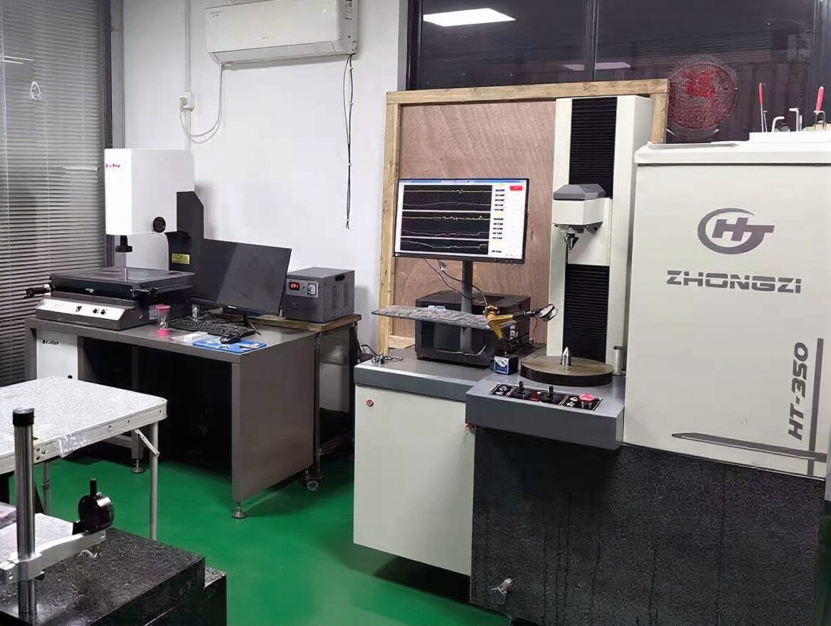 Quality inspection laboratory — hardness testing and profile measurement of components